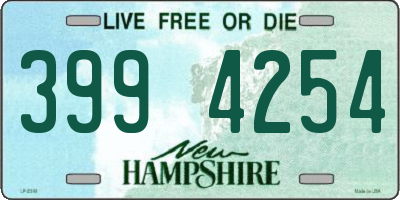 NH license plate 3994254