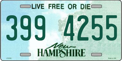 NH license plate 3994255