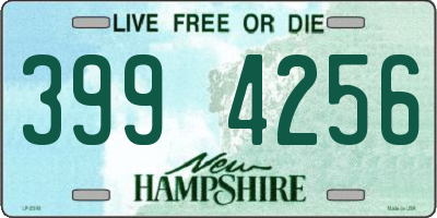 NH license plate 3994256