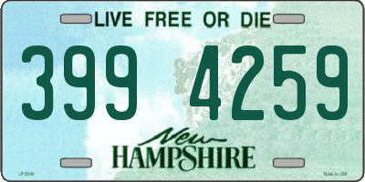 NH license plate 3994259