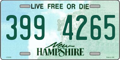 NH license plate 3994265