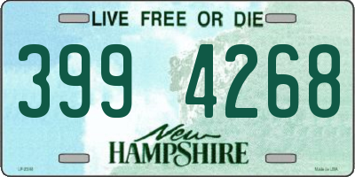 NH license plate 3994268