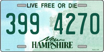 NH license plate 3994270