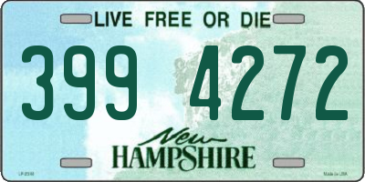 NH license plate 3994272