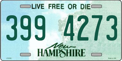 NH license plate 3994273