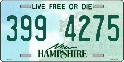 NH license plate 3994275