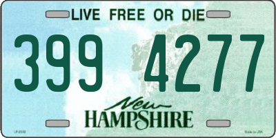 NH license plate 3994277