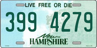 NH license plate 3994279