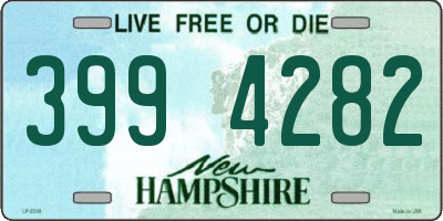 NH license plate 3994282