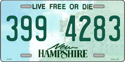 NH license plate 3994283