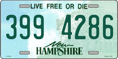 NH license plate 3994286