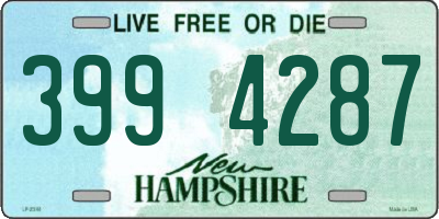 NH license plate 3994287