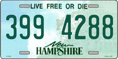 NH license plate 3994288