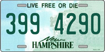 NH license plate 3994290