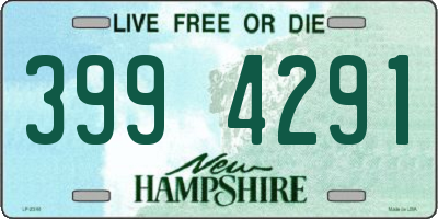 NH license plate 3994291