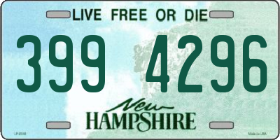 NH license plate 3994296