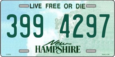 NH license plate 3994297