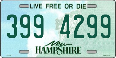 NH license plate 3994299