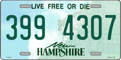 NH license plate 3994307