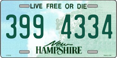 NH license plate 3994334