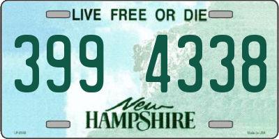 NH license plate 3994338