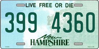 NH license plate 3994360
