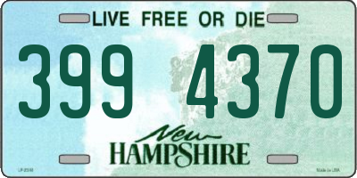 NH license plate 3994370