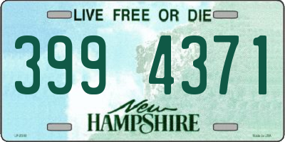 NH license plate 3994371