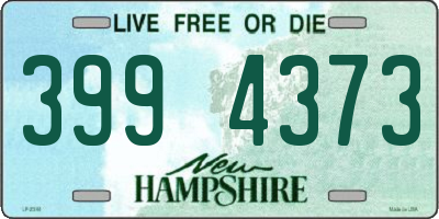 NH license plate 3994373