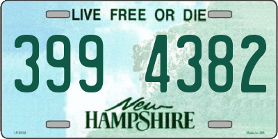 NH license plate 3994382