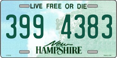 NH license plate 3994383