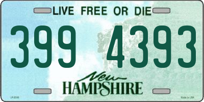 NH license plate 3994393