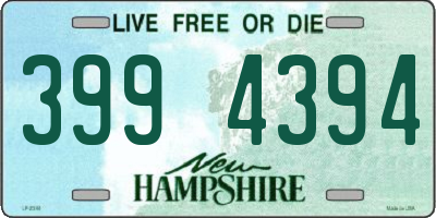 NH license plate 3994394