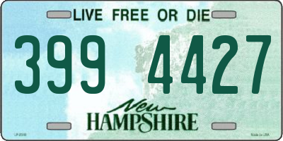 NH license plate 3994427