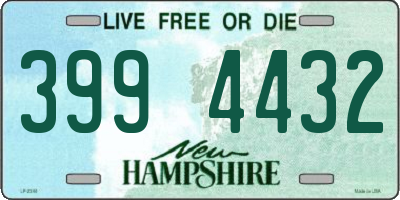 NH license plate 3994432