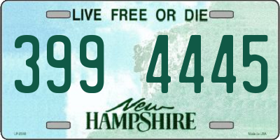 NH license plate 3994445