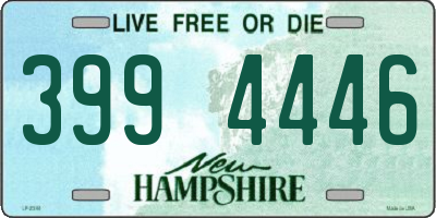 NH license plate 3994446