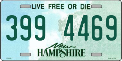 NH license plate 3994469