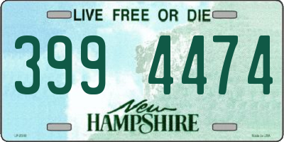 NH license plate 3994474