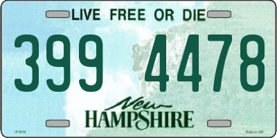 NH license plate 3994478