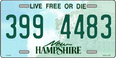 NH license plate 3994483