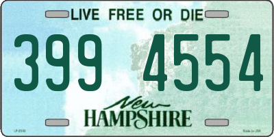NH license plate 3994554