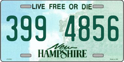 NH license plate 3994856