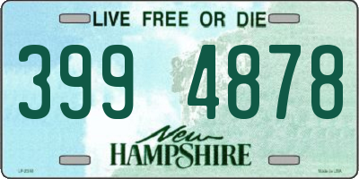 NH license plate 3994878