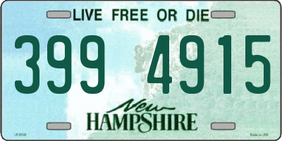 NH license plate 3994915