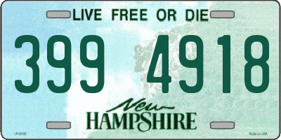 NH license plate 3994918