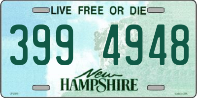 NH license plate 3994948