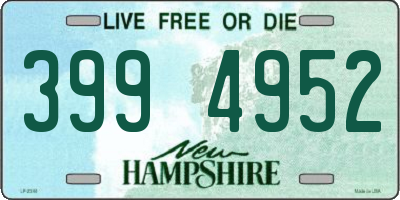 NH license plate 3994952
