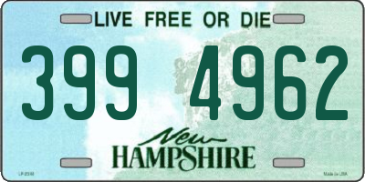 NH license plate 3994962