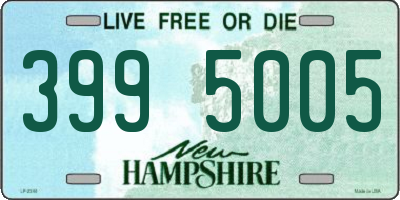 NH license plate 3995005